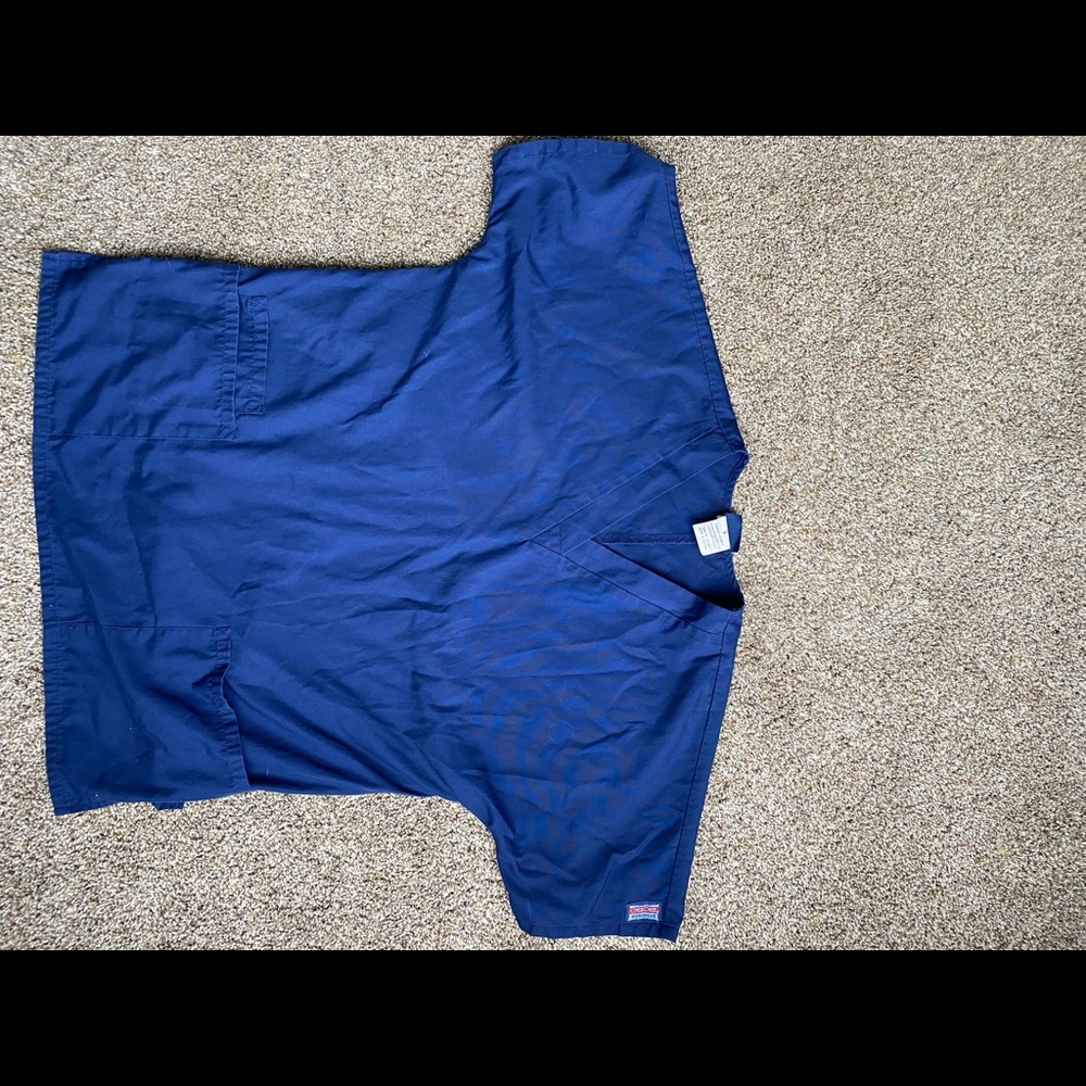Blue Cherokee Scrub Top Used.